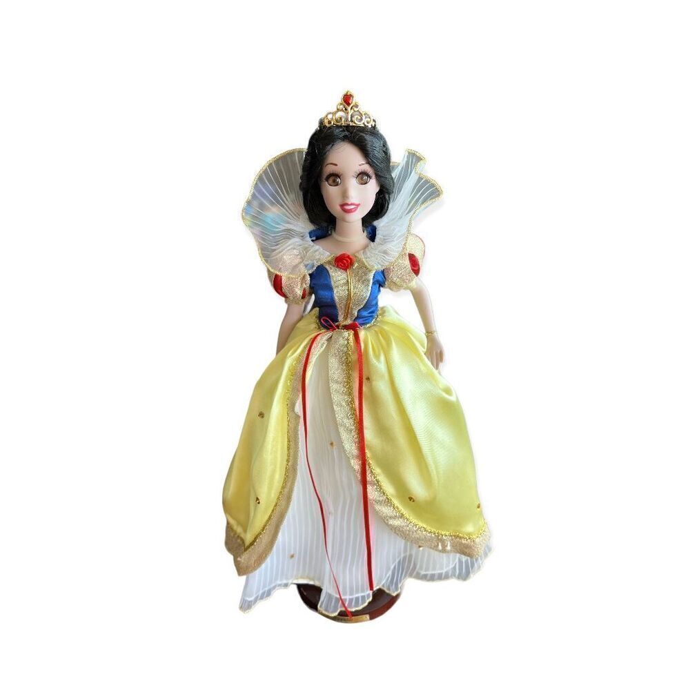 New Disney Princess Enchanted Tales Snow White 2007 Brass Key 16” Porcelain Doll